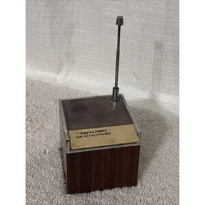 Realistic Weatheradio Model 12-181B Battery Operated 9V Vintage‎ Faux Rosewood